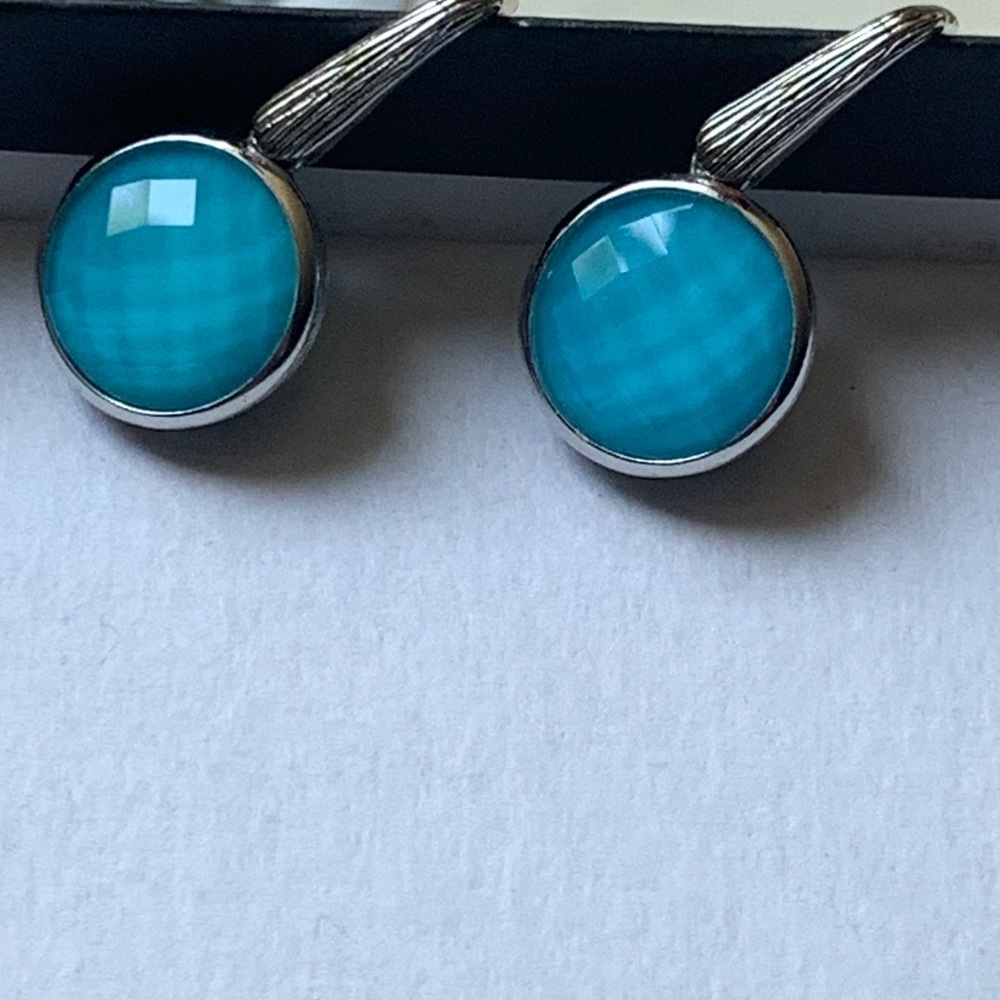Ariva Turquoise Doublet Earrings